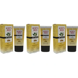 BB Cream SPF 15 - Light-Medium by Burts Bees for Women - 1.7 oz Makeup - Pack of 3 - Fresh Bloom Skin - Premium Skincare Solutions for Nourished, Hydrated, and Radiant Skin Every Day