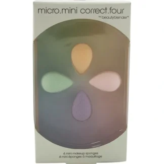 BeautyBlender Micro.Mini Correct.Four by BeautyBlender for Women - 4 Pc Kit Mini Makeup Sponge - Fresh Bloom Skin - Premium Skincare Solutions for Nourished, Hydrated, and Radiant Skin Every Day