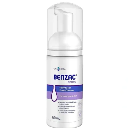 Benzac Daily Facial Foam Cleanser - Fresh Bloom Skin - Premium Skincare Solutions for Nourished, Hydrated, and Radiant Skin Every Day