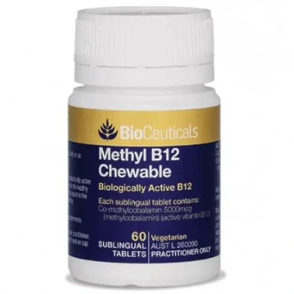 BioCeuticals Methyl B12 Chewable 60 - Fresh Bloom Skin - Premium Skincare Solutions for Nourished, Hydrated, and Radiant Skin Every Day