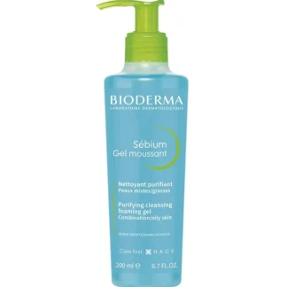 Bioderma Sebium Purifying & Foaming Cleansing Gel 200ml - Fresh Bloom Skin - Premium Skincare Solutions for Nourished, Hydrated, and Radiant Skin Every Day