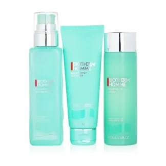 Biotherm Homme Aquapower Power Of 3 Set : Cleanser + Toning Lotion 200ml + Advanced Gel 100ml 3pcs+1bag - Fresh Bloom Skin - Premium Skincare Solutions for Nourished, Hydrated, and Radiant Skin Every Day