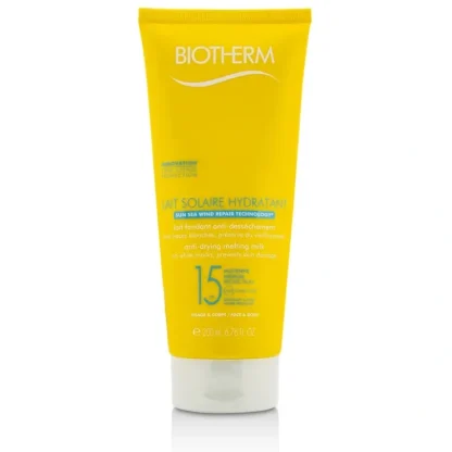 Biotherm Lait Solaire Hydratant Anti-Drying Melting Milk SPF 15 - For Face & Body 200ml/6.76ml - Fresh Bloom Skin - Premium Skincare Solutions for Nourished, Hydrated, and Radiant Skin Every Day