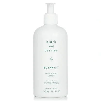 Bjork & Berries Botanist Hand & Body Lotion 400ml/13.5oz - Fresh Bloom Skin - Premium Skincare Solutions for Nourished, Hydrated, and Radiant Skin Every Day