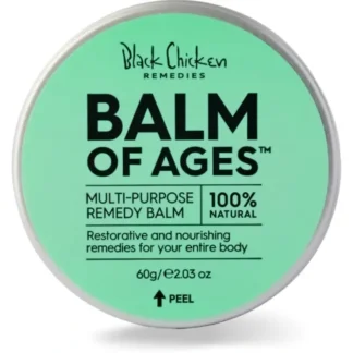 Black Chicken Remedies Balm of Ages Organic Body Balm 60g - Fresh Bloom Skin - Premium Skincare Solutions for Nourished, Hydrated, and Radiant Skin Every Day