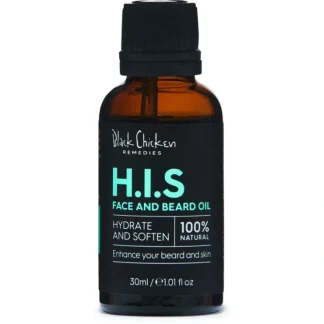 Black Chicken Remedies H.I.S Face and Beard Oil 30ml - Fresh Bloom Skin - Premium Skincare Solutions for Nourished, Hydrated, and Radiant Skin Every Day