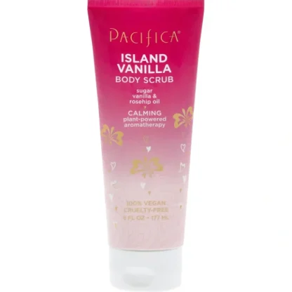 Body Scrub - Island Vanilla by Pacifica for Women - 6 oz Body Scrub - Fresh Bloom Skin - Premium Skincare Solutions for Nourished, Hydrated, and Radiant Skin Every Day