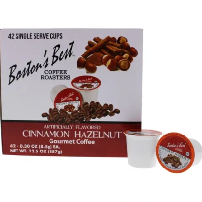 Bostons Best Cinnamon Hazelnut Gourmet Coffee by Bostons Best for Unisex - 42 Cups Coffee - Fresh Bloom Skin - Premium Skincare Solutions for Nourished, Hydrated, and Radiant Skin Every Day