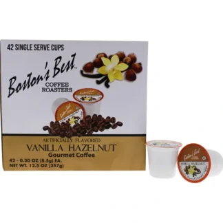 Bostons Best Vanilla Hazelnut Gourmet Coffee by Bostons Best for Unisex - 42 Cups Coffee - Fresh Bloom Skin - Premium Skincare Solutions for Nourished, Hydrated, and Radiant Skin Every Day