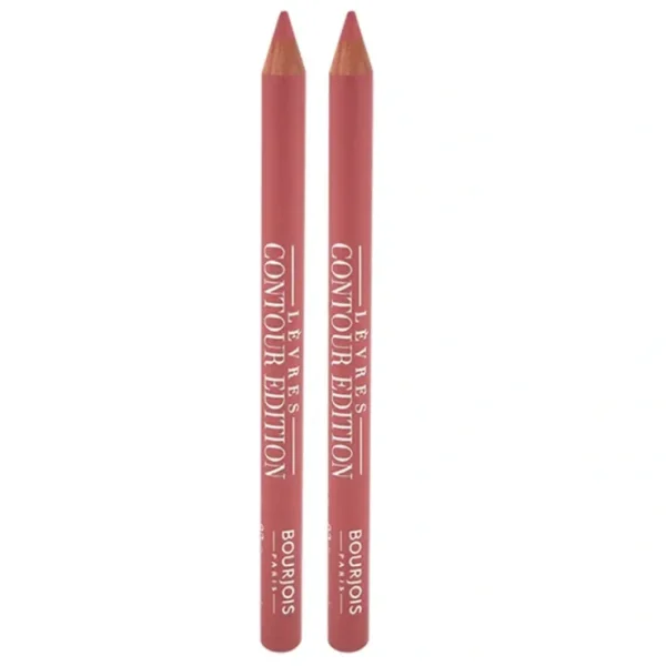 Bourjois Contour Edition Lip Liner - 02 Coton Candy by Bourjois for Women - 0.04 oz Lip Liner - Pack of 2 - Fresh Bloom Skin - Premium Skincare Solutions for Nourished, Hydrated, and Radiant Skin Every Day
