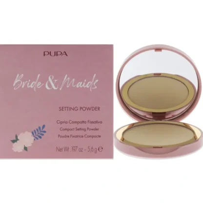Bride and Maids Setting Powder - 001 Bride Veil by Pupa Milano for Women - 0.197 oz Powder - Fresh Bloom Skin - Premium Skincare Solutions for Nourished, Hydrated, and Radiant Skin Every Day