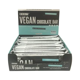 BSKT Vegan Chocolate Bar Coconut Chip 45g x 12 Display - Fresh Bloom Skin - Premium Skincare Solutions for Nourished, Hydrated, and Radiant Skin Every Day