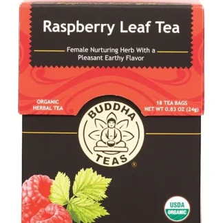 Buddha Teas Organic Herbal Tea Bags Raspberry Leaf Tea 18s - Fresh Bloom Skin - Premium Skincare Solutions for Nourished, Hydrated, and Radiant Skin Every Day