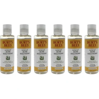 Burts Bees Natural Acne Solutions Clarifying Toner by Burts Bees for Unisex - 5 oz Toner - Pack of 6 - Fresh Bloom Skin - Premium Skincare Solutions for Nourished, Hydrated, and Radiant Skin Every Day