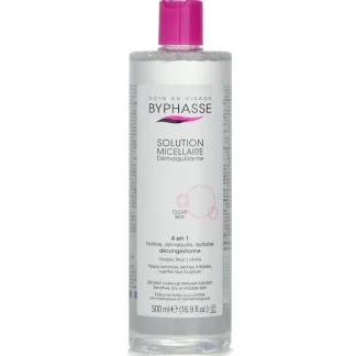 BYPHASSE Vegan Micellar Mu Remover Solution 500ml - Fresh Bloom Skin - Premium Skincare Solutions for Nourished, Hydrated, and Radiant Skin Every Day