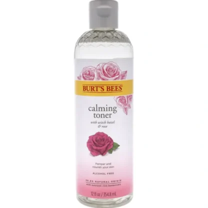 Calming Toner - Witch Hazel and Rose by Burts Bees for Unisex - 12 oz Toner - Fresh Bloom Skin - Premium Skincare Solutions for Nourished, Hydrated, and Radiant Skin Every Day