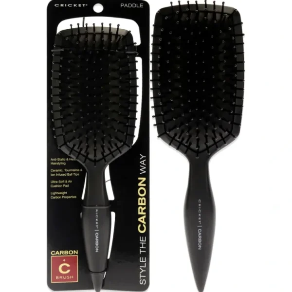 Carbon Paddle Brush by Cricket for Unisex - 1 Pc Hair Brush - Fresh Bloom Skin - Premium Skincare Solutions for Nourished, Hydrated, and Radiant Skin Every Day