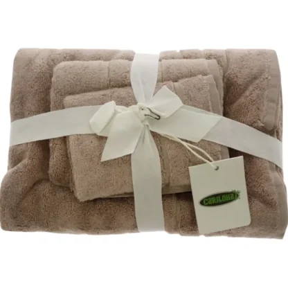 Cariloha Bamboo Bath Towel Set - Blush by Cariloha for Unisex - 3 Pc Bath Towel, Hand Towel, Washcloth - Fresh Bloom Skin - Premium Skincare Solutions for Nourished, Hydrated, and Radiant Skin Every Day