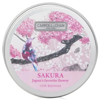 Carroll & Chan 100% Beeswax Mini Tin Candle - # Sakura 1pcs - Fresh Bloom Skin - Premium Skincare Solutions for Nourished, Hydrated, and Radiant Skin Every Day