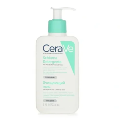 CeraVe Foaming Cleanser For Normal to Oily Skin 236ml/8oz - Fresh Bloom Skin - Premium Skincare Solutions for Nourished, Hydrated, and Radiant Skin Every Day