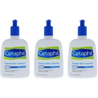 Cetaphil Gentle Skin Cleanser by Cetaphil for Unisex - 16 oz Cleanser - Pack of 3 - Fresh Bloom Skin - Premium Skincare Solutions for Nourished, Hydrated, and Radiant Skin Every Day