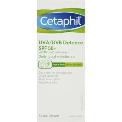 Cetaphil UVA/UVB Defence SPF50+ 50ml - Fresh Bloom Skin - Premium Skincare Solutions for Nourished, Hydrated, and Radiant Skin Every Day