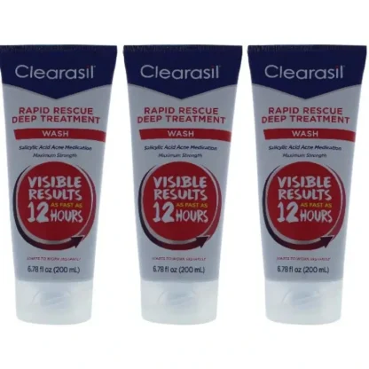 Clearasil Ultra Daily Face Wash by Clearasil for Unisex - 6.78 oz Cleanser - Pack of 3 - Fresh Bloom Skin - Premium Skincare Solutions for Nourished, Hydrated, and Radiant Skin Every Day