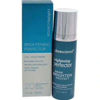 Colorescience Brightening Perfector 3-in-1 Face Primer SPF 20 by Colorescience for Women - 1 oz Primer - Fresh Bloom Skin - Premium Skincare Solutions for Nourished, Hydrated, and Radiant Skin Every Day