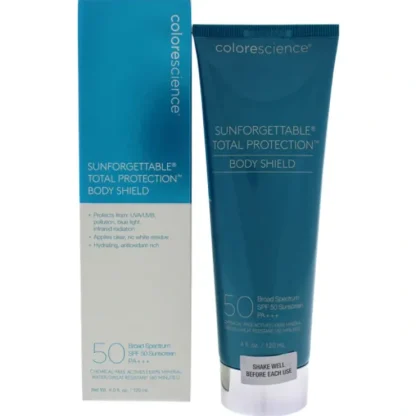 Colorescience Total Protection Body Shield SPF 50 by Colorescience for Women - 4 oz Sunscreen - Fresh Bloom Skin - Premium Skincare Solutions for Nourished, Hydrated, and Radiant Skin Every Day