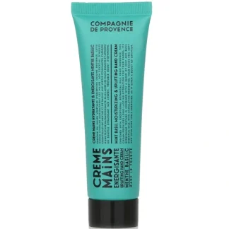 Compagnie de Provence Menthe Basilic Uplifting Hand Cream 30ml/1oz - Fresh Bloom Skin - Premium Skincare Solutions for Nourished, Hydrated, and Radiant Skin Every Day
