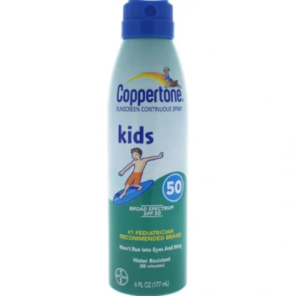 Coppertone Coppertone Kids Sunscreen Continuous Spray SPF 50 by Coppertone for Kids - 6 oz Sunscreen - Fresh Bloom Skin - Premium Skincare Solutions for Nourished, Hydrated, and Radiant Skin Every Day