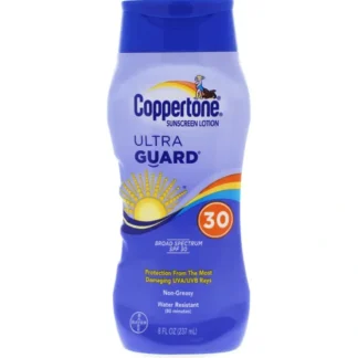 Coppertone Coppertone Ultra Guard Sunscreen Lotion SPF 30 by Coppertone for Unisex - 8 oz Sunscreen - Fresh Bloom Skin - Premium Skincare Solutions for Nourished, Hydrated, and Radiant Skin Every Day