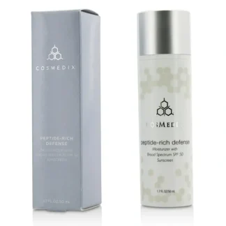CosMedix Peptide Rich Defense Moisturizer SPF 50 50ml/1.7oz - Fresh Bloom Skin - Premium Skincare Solutions for Nourished, Hydrated, and Radiant Skin Every Day