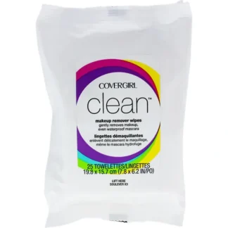 CoverGirl Clean Makeup Remover Wipes by CoverGirl for Women - 25 Count Wipes - Fresh Bloom Skin - Premium Skincare Solutions for Nourished, Hydrated, and Radiant Skin Every Day