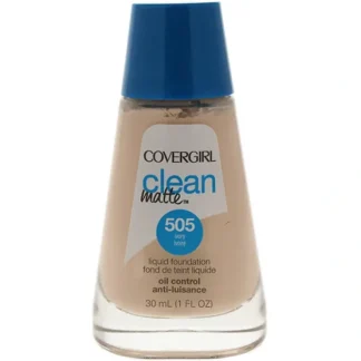 Covergirl Clean Matte Liquid Foundation - # 505 Ivory by CoverGirl for Women - 1 oz Foundation - Fresh Bloom Skin - Premium Skincare Solutions for Nourished, Hydrated, and Radiant Skin Every Day