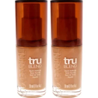 Covergirl TruBlend Liquid Makeup - # D5 Tawny by CoverGirl for Women - 1 oz Foundation - Pack of 2 - Fresh Bloom Skin - Premium Skincare Solutions for Nourished, Hydrated, and Radiant Skin Every Day