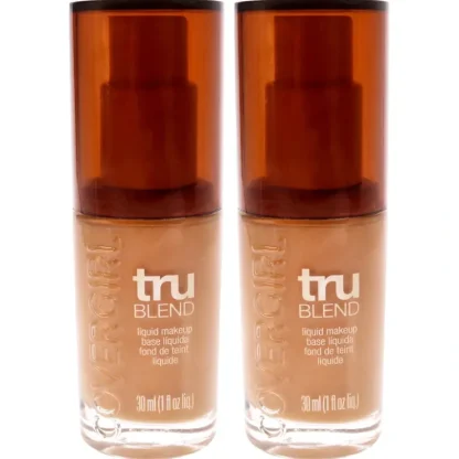 Covergirl TruBlend Liquid Makeup - # D5 Tawny by CoverGirl for Women - 1 oz Foundation - Pack of 2 - Fresh Bloom Skin - Premium Skincare Solutions for Nourished, Hydrated, and Radiant Skin Every Day