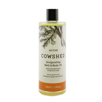 Cowshed Active Invigorating Bath & Body Oil 100ml/3.38oz - Fresh Bloom Skin - Premium Skincare Solutions for Nourished, Hydrated, and Radiant Skin Every Day