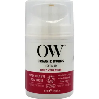 Daily Hydration Super Intensive Moisturiser by Organic Works for Unisex - 1.69 oz Cream - Fresh Bloom Skin - Premium Skincare Solutions for Nourished, Hydrated, and Radiant Skin Every Day