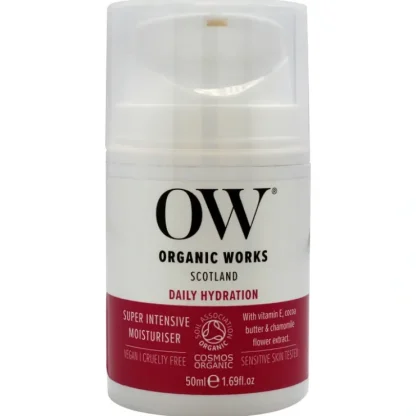 Daily Hydration Super Intensive Moisturiser by Organic Works for Unisex - 1.69 oz Cream - Fresh Bloom Skin - Premium Skincare Solutions for Nourished, Hydrated, and Radiant Skin Every Day
