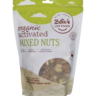 2die4 Live Foods Organic Activated Mixed Nuts with Fresh Whey 600g - Fresh Bloom Skin - Premium Skincare Solutions for Nourished, Hydrated, and Radiant Skin Every Day