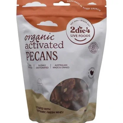 2die4 Live Foods Organic Activated Pecans with Fresh Whey 300g - Fresh Bloom Skin - Premium Skincare Solutions for Nourished, Hydrated, and Radiant Skin Every Day