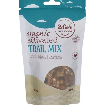 2die4 Live Foods Organic Activated Trail Mix 80g - Fresh Bloom Skin - Premium Skincare Solutions for Nourished, Hydrated, and Radiant Skin Every Day