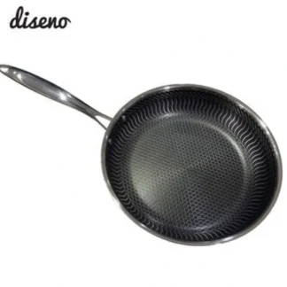diseno 3-PLY Stainless Steel S Pattern Non-Stick Fry Pan 28cm Fixed Size - Fresh Bloom Skin - Premium Skincare Solutions for Nourished, Hydrated, and Radiant Skin Every Day