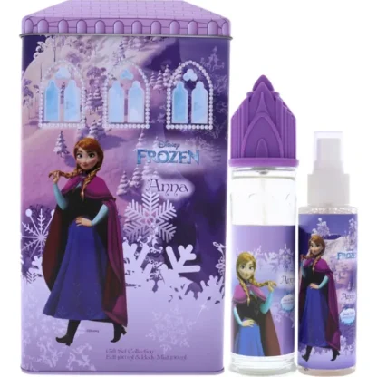 Disney Frozen Anna by Disney for Kids - 2 Pc Gift Set 3.4oz EDT Spray, 3.4oz Body Mist - Fresh Bloom Skin - Premium Skincare Solutions for Nourished, Hydrated, and Radiant Skin Every Day