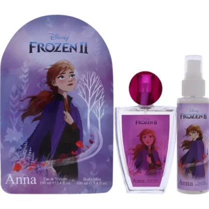 Disney Frozen II Anna by Disney for Kids - 2 Pc Gift Set 3.4oz EDT Spray, 3.4oz Body Mist - Fresh Bloom Skin - Premium Skincare Solutions for Nourished, Hydrated, and Radiant Skin Every Day