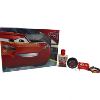 Disney Pixar Cars 3 by Disney for Kids - 4 Pc Gift Set 1.7oz EDT Spray, Bracelet, Key Ring, Yoyo - Fresh Bloom Skin - Premium Skincare Solutions for Nourished, Hydrated, and Radiant Skin Every Day