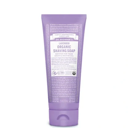 Dr. Bronner's Organic Shaving Soap Lavender 207ml - Fresh Bloom Skin - Premium Skincare Solutions for Nourished, Hydrated, and Radiant Skin Every Day