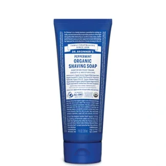 Dr. Bronner's Organic Shaving Soap Peppermint 207ml - Fresh Bloom Skin - Premium Skincare Solutions for Nourished, Hydrated, and Radiant Skin Every Day