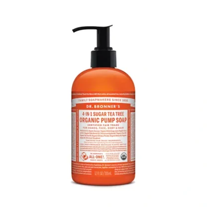 Dr. Bronner's Organic Sugar Soap 4-in-1 Tea Tree (Pump) 355ml - Fresh Bloom Skin - Premium Skincare Solutions for Nourished, Hydrated, and Radiant Skin Every Day